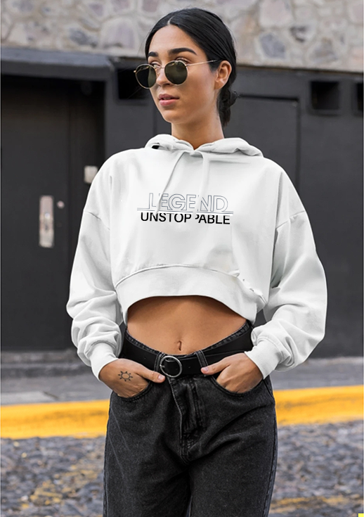 Legend Unstoppable, crop hoodies
