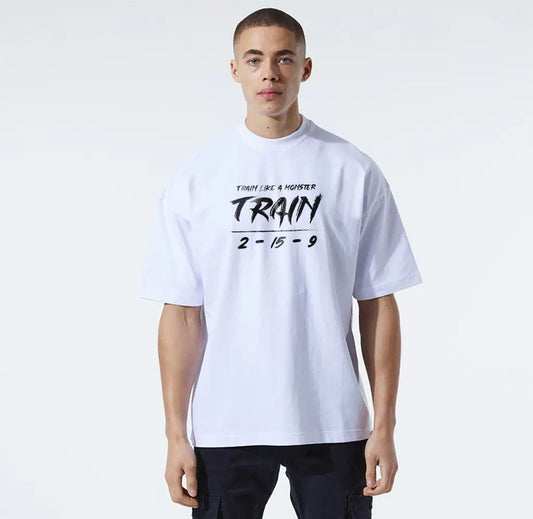 Men's Oversized T-shirt "TRAIN"