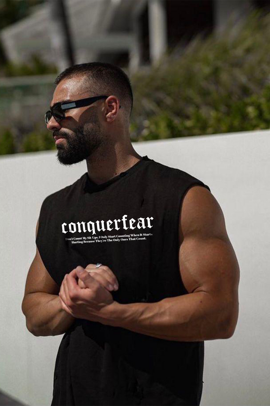 Men's Fit Tanks "Conquerfear"