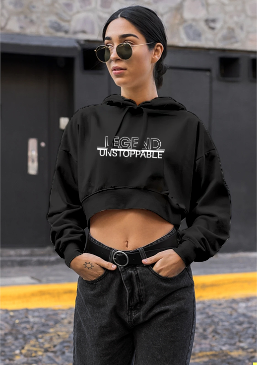 Legend Unstoppable, crop hoodies