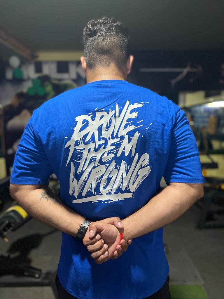Men's Oversized T-shirt "Prove Them Wrong"