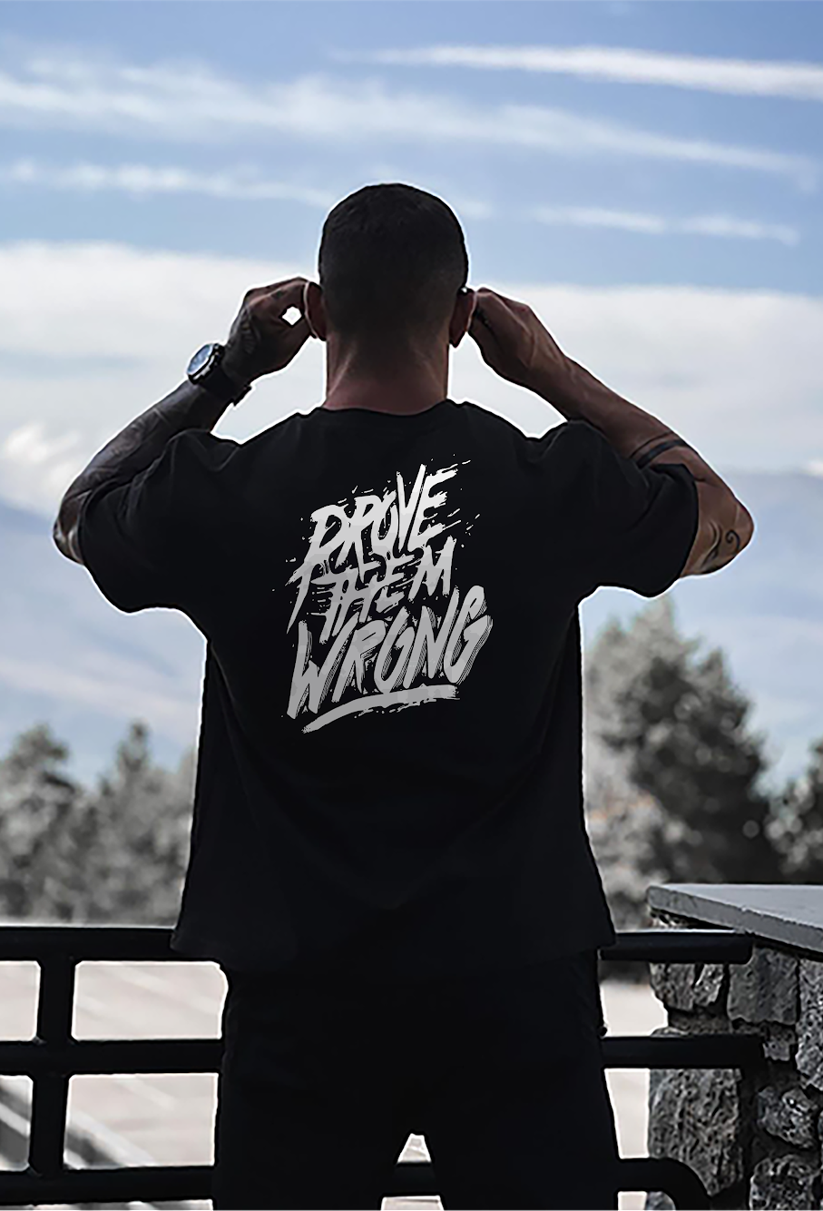 Men's Oversized T-shirt "Prove Them Wrong"